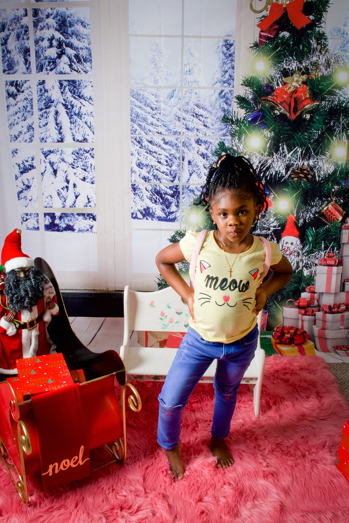 Meow Cat Ears Tee, Kitty Ears, Short Sleeve, Yellow