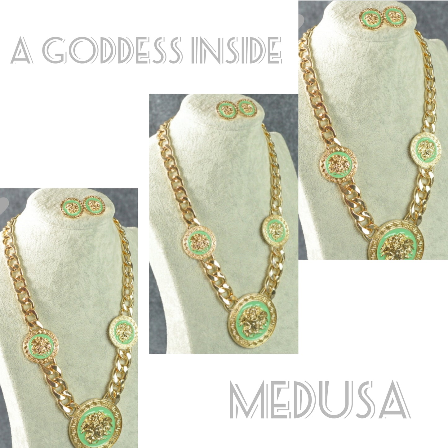 A Goddess Inside Medusa Necklace