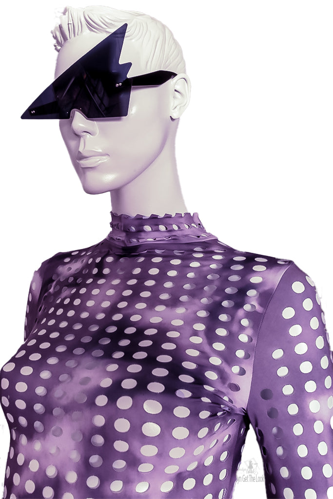 Londyn Ain't throwing shade in these triangular rimless sunglasses. Our large plastic unisex fashion novelty frame sunglasses one size fits most, classic fit, great quality UV 400 Protection