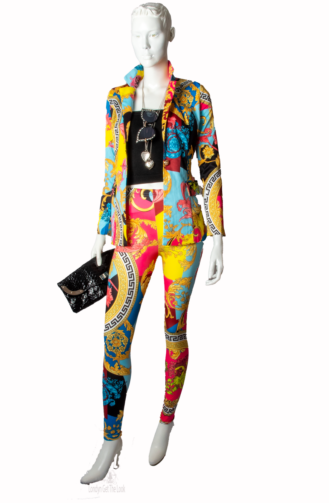 Classy But Sassy Gorgeous and Popping Print Jacket & Pants Two Piece Set