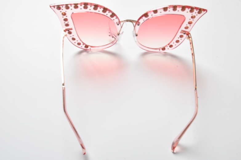 Shady Londyn Cat Eye Trendy Fashion Sunglasses - Pink