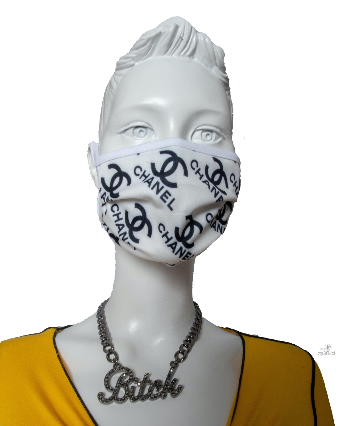 reusable washable Luxury Fashion Face Mask are pleated for better contoured and comfort fit, nasal mouth and underneath chin are fully covered Lightweight Double-layered Elastic ear loops.  
