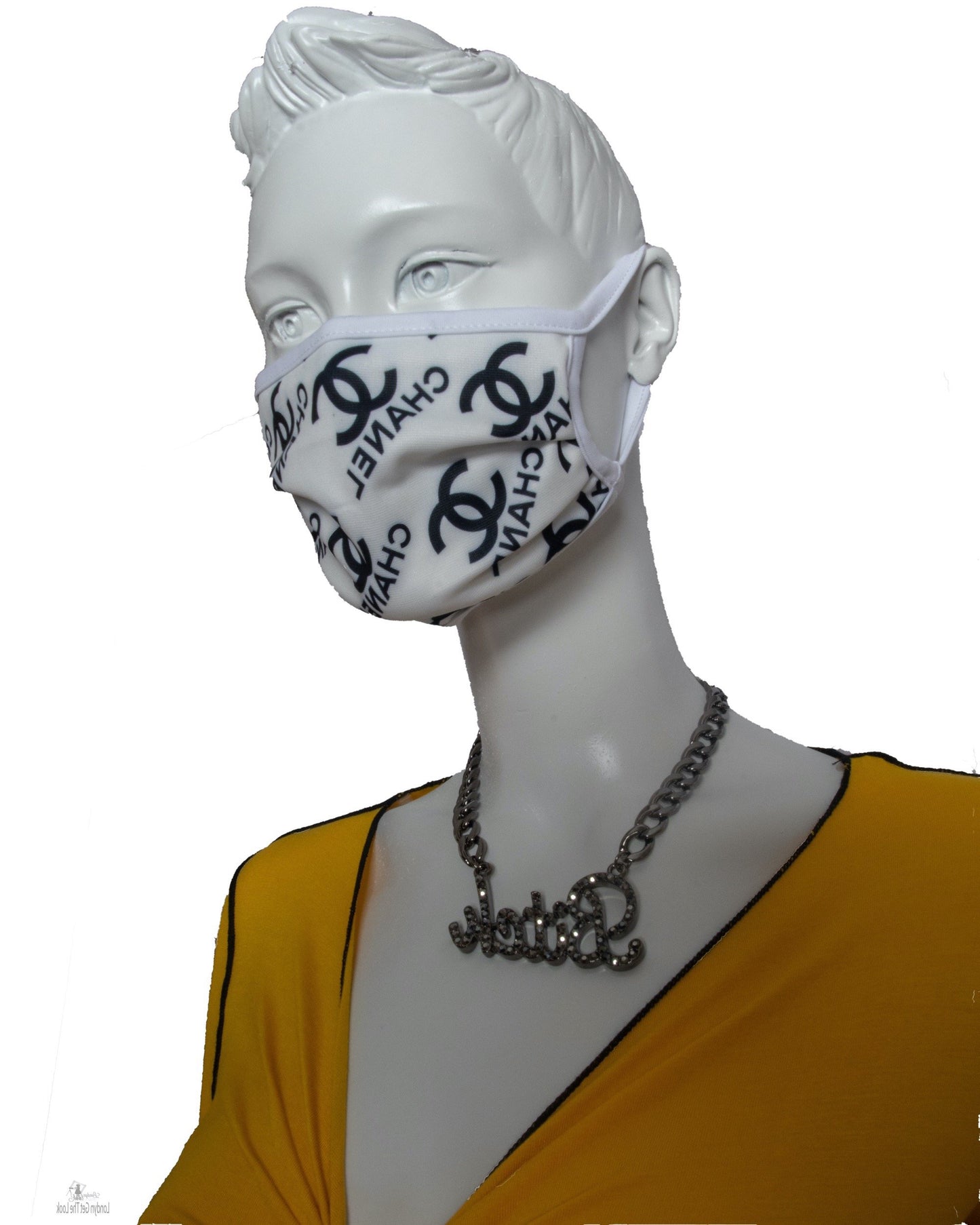 reusable washable Luxury Fashion Face Mask are pleated for better contoured and comfort fit, nasal mouth and underneath chin are fully covered Lightweight Double-layered Elastic ear loops. 