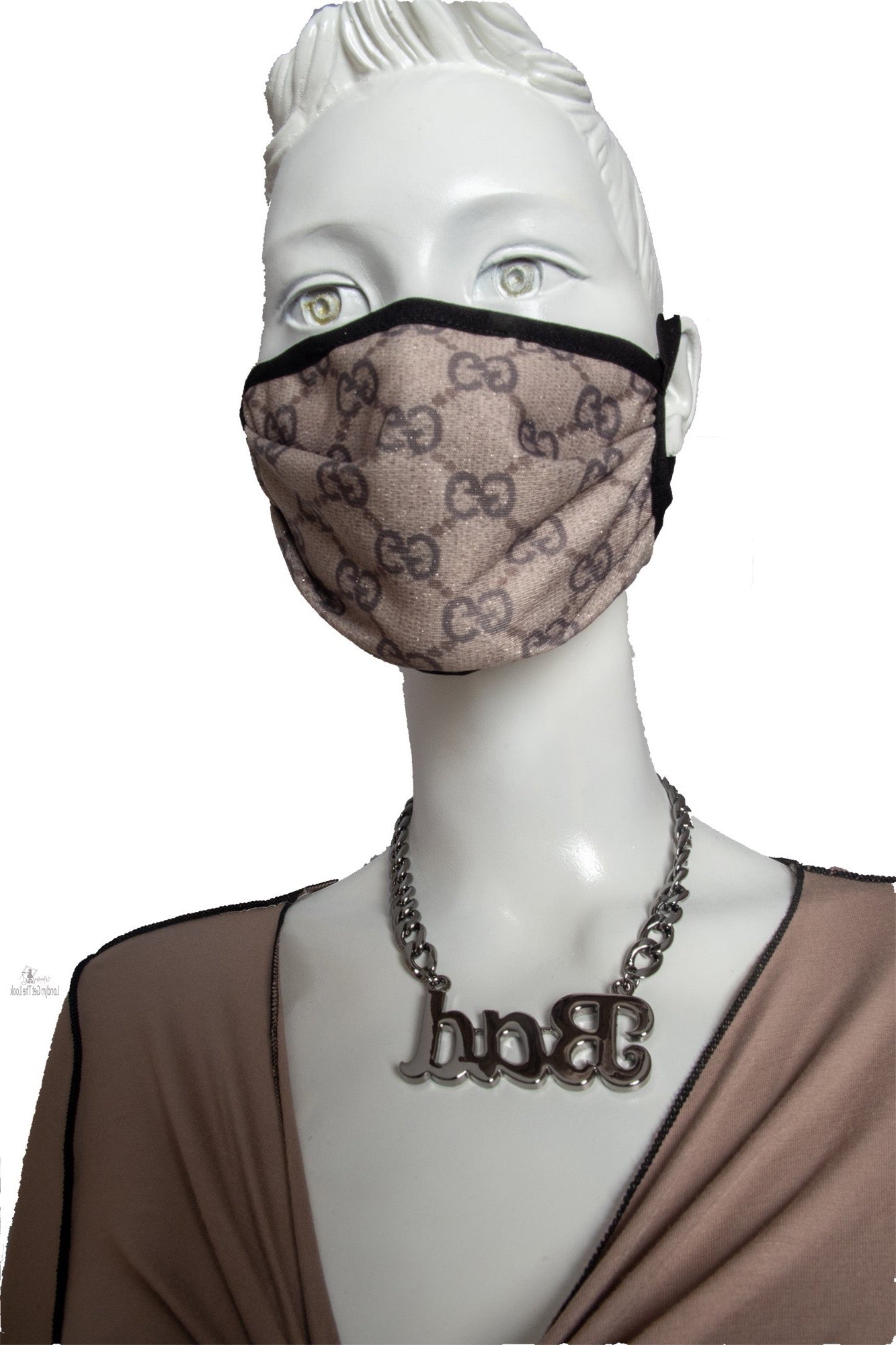reusable washable Luxury Fashion Face Mask are pleated for better contoured and comfort fit, nasal mouth and underneath chin are fully covered Lightweight Double-layered Elastic ear loops.