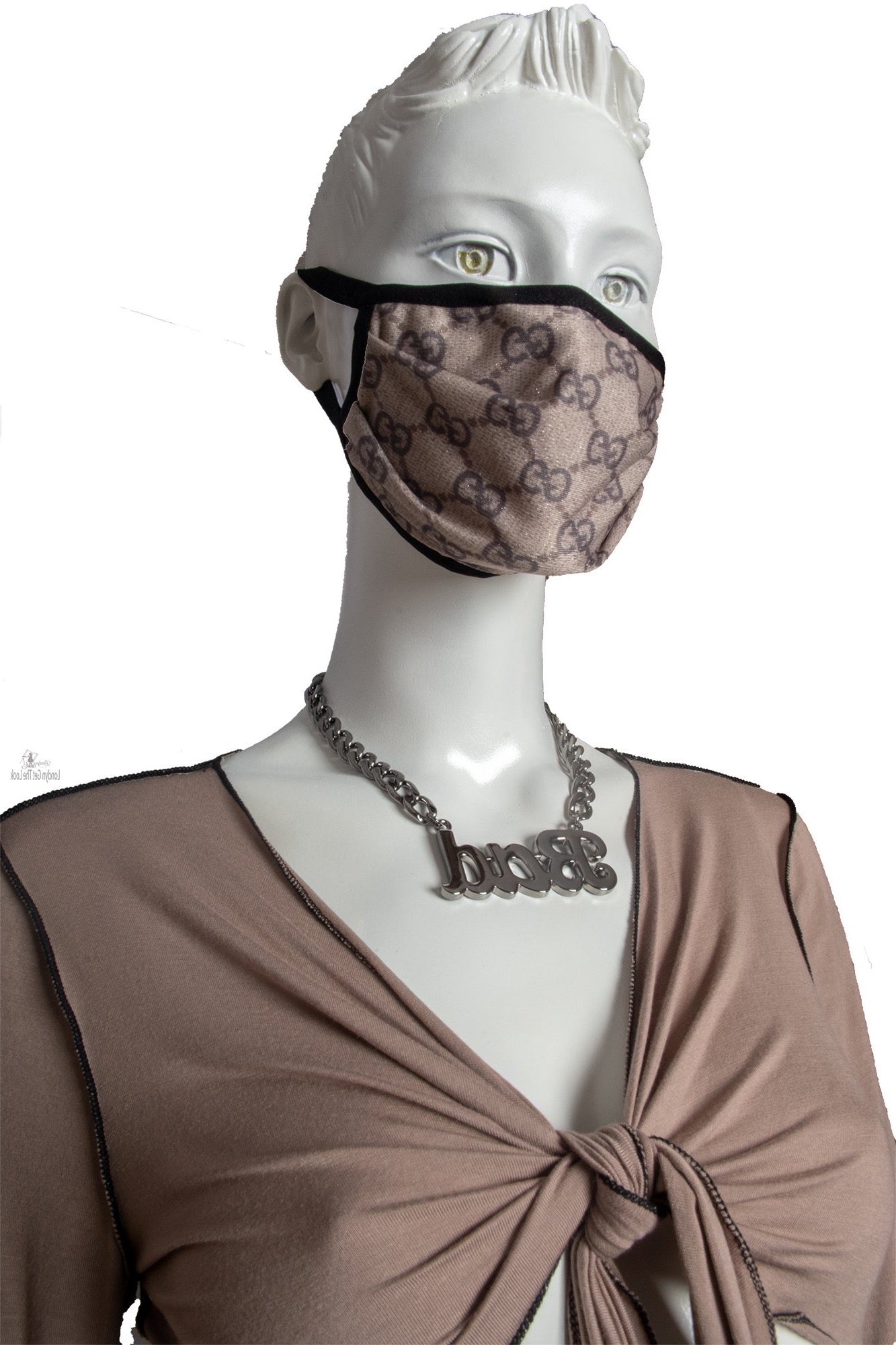 reusable washable Luxury Fashion Face Mask are pleated for better contoured and comfort fit, nasal mouth and underneath chin are fully covered Lightweight Double-layered Elastic ear loops.