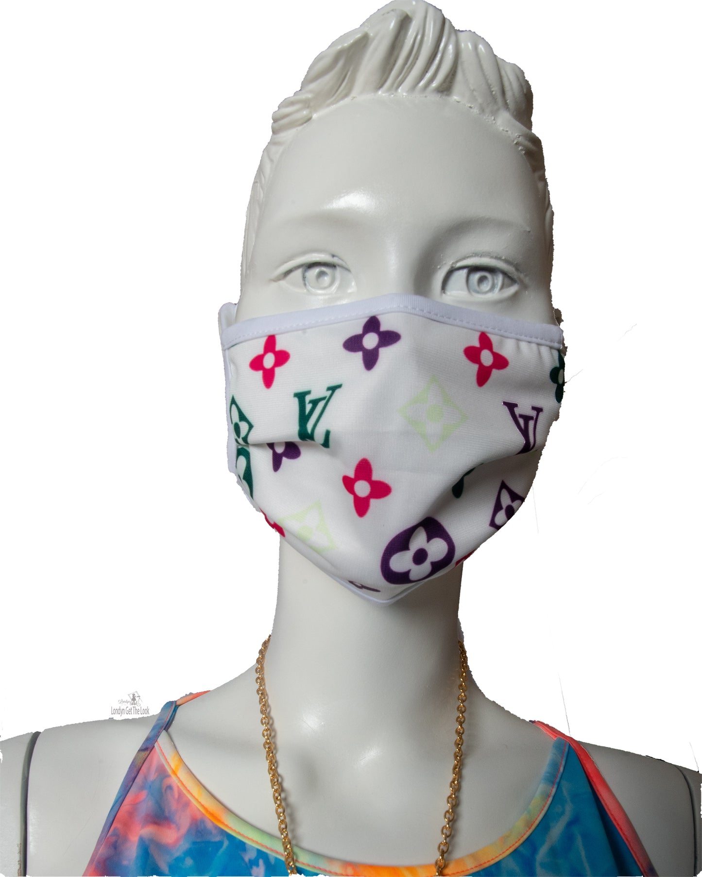 reusable washable Luxury Fashion Face Mask are pleated for better contoured and comfort fit, nasal mouth and underneath chin are fully covered Lightweight Double-layered Elastic ear loops.  Edit alt text