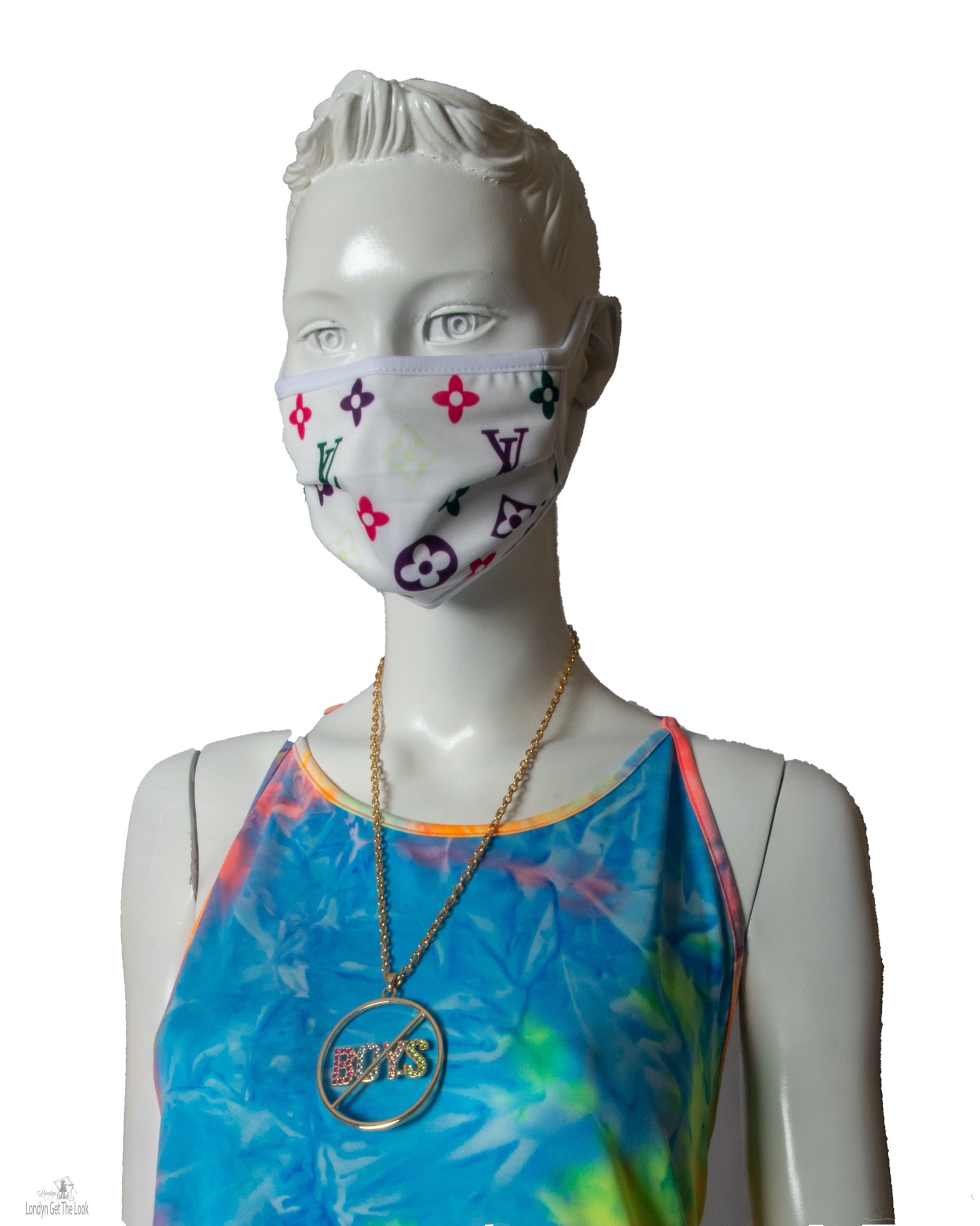 reusable washable Luxury Fashion Face Mask are pleated for better contoured and comfort fit, nasal mouth and underneath chin are fully covered Lightweight Double-layered Elastic ear loops.  